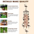 thumbnail image 3 of Carillón De Viento, Decoración Colgante De Pared, Estructura De Metal, Mano De Obra Decorativa, Exquisito Regalo Dulce, Colgador De Puerta De Adorno De Jardín seitruly HA036021-00, 3 of 6