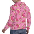 thumbnail image 3 of KLL Watermelon Print Mens Hoodie Long Sleeve Casual Pullover Hooded Sweatshirt Fashion Drawstring Hoodies with Pocket-XX-Large, 3 of 6
