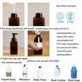 thumbnail image 2 of Paquete de 10 Dispensadores de Jabón en Espuma de 15 Onzas, Jabón Líquido Recargable Recargable, Contenedor de Botella de Bomba de Plástico Vacío de Jabón de Manos, Marrón 450 Ml, 2 of 5