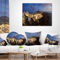 thumbnail image 3 of Designart Thira Santorini Greece Panorama - Landscape Printed Throw Pillow - 18x18, 3 of 4