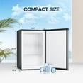 thumbnail image 6 of Upstreman 3.0 Cu.ft Upright Freezer, Single Door Compact Mini Freezer Stand Up Freezer with Reversible Door, UP30 Stainless Steel, 6 of 9