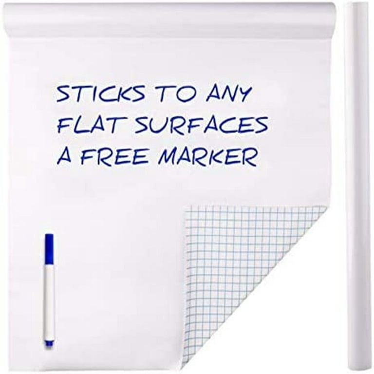 Whiteboard Wallpaper, White Board Stickers, Dry Erase Paper, Peel and Stick  W