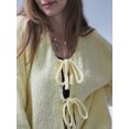thumbnail image 4 of FOCUSNORM Cardigan en Tricot pour Femmes Manches Longues Veste Décontractée Automne pour Usage Quotidien Rue, 4 of 5