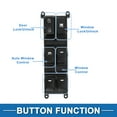 thumbnail image 3 of Interruptor de ventana eléctrica Unique Bargains No. 935701W157 para el lado del conductor delantero del Kia Rio 2012-2017 en negro, 3 of 7