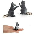thumbnail image 4 of Ksopiavobs Realistic Raccoon Figurine Plastic Raccoon Family Set Wild Animal Figurine Set for Collection Science Educational Prop Desktop Decoration, Pack of 3, 4 of 7