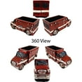 thumbnail image 4 of Urbalabs Western Police Car, Fire Truck, Ambulance Large Salt and Pepper Shaker Caddy Farmhouse Dinner Table Kitchen Ranch Decorations Rustic Cowboy Decor Hand Painted (Ambulance), 4 of 6