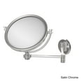 thumbnail image 3 of 8 Inch Wall Mounted Extending Make-Up Mirror with Dotted Accents - Polished Nickel / 3X, 3 of 5