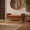 Brown, variant on Jivora 66.5" PU Leather Upholstered End of Bed Bench with Wood Frame, Arms & 2 Bolsters