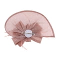 thumbnail image 3 of Tocado Gatsby de los años 20 Soledad Diadema Fascinator Sombrero Rosado, 3 of 10