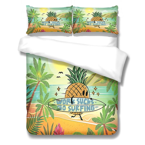 Dibujos animados Edredón Cubierta Hogar Essentials Conjuntos de ropa de cama Cubiertas de almohadas Multicolor Múltiples Tamaño Edredón Set Adolescente Boy Regalos L 3 Piezas sidaley HA011561-11