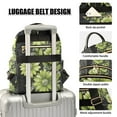 thumbnail image 3 of FORMRS Mini Backpack Purse for Women Travel Daypack Casual Shoulder Bag, Green Flowers, 3 of 7