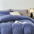 thumbnail image 4 of Davulos Duvet Cover Set Queen Size,3 Pieces Modern Bedding Set for Adults Teens Soft and Breathable Comforter Cover 88"x 88" and 2 Pillow Shams,Blue, 4 of 7