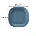 thumbnail image 2 of Set of 5 Plastic Plates With Holder Durable Shatterproof Deep Plates Solid, 2 of 3