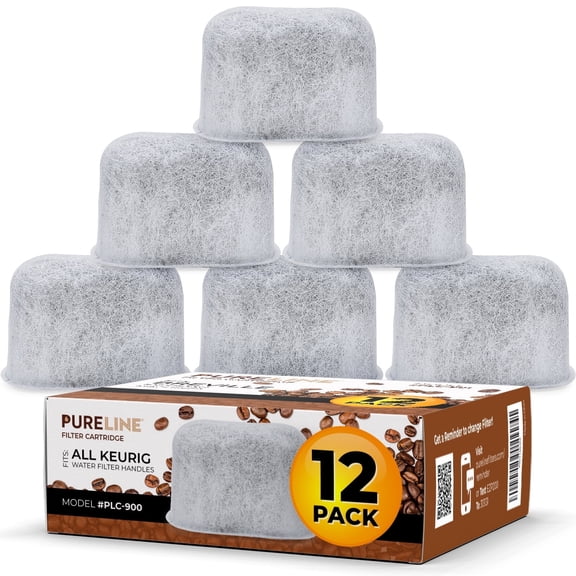 PureLine 26-Stage Replacement Water Filters for Keurig Coffee Machines (12 Pack)