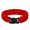 Red, variant on explorer 550 paracord bracelet, red, 9-inch