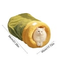 thumbnail image 4 of Cat Cave Bed, Large Soft Cute Pet Plush Pillow, Winter Warm Drilling Hole Pet House, Sleeping Bag Closed to Keep Warm and Safe, Cat Dog Fully Wrapped Sleeping Bed House for Indoor Outdoor, 4 of 5