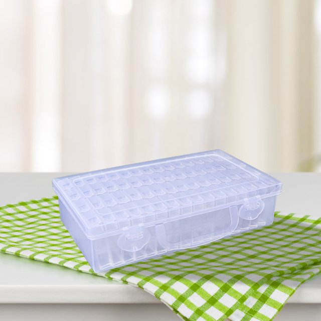 Caja De Almacenamiento Caja de almacenamiento de cuentas acrílicas duradera transparente reutilizable para muebles de hogar Likrtyny Para estrenar