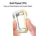thumbnail image 6 of TECH CIRCLE cover for Apple Watch Series 3 2 1 Case  38mm, Ultra Thin Soft TPU Plated Shiny Cover iwatch All Around Anti-Fall Bumper Anti-Scratch Protective Case [No Front Screen Protector],Gold, 6 of 7