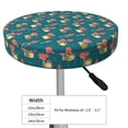 thumbnail image 4 of Bingfone 12 Inch Padded Round Bar Stool Cover Cushion With Elastic Fabric Round Chair Seat - Frog And Mushrooms, 4 of 7