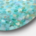 thumbnail image 3 of Designart 'Blocked Abstract' Geometric Metal Circle Wall Art - Disc of 36, 3 of 5