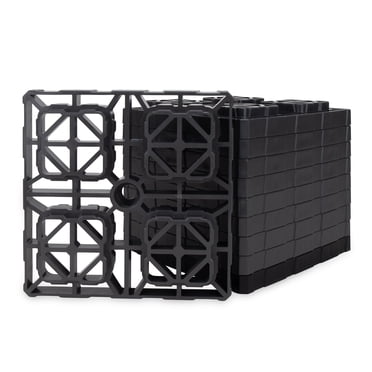Camco 10 Pack Fasten XL RV Leveling Blocks, Interlocking Design, 10.5" x 10.5", Gray