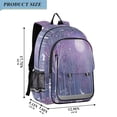 thumbnail image 2 of FORMRS Unisex School Backpack 17" Student Travel Bag with Laptop Compartment, Purple Forest, 2 of 7
