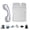 Grey, variant on Double Chamber Inflatable Car Mattress 250kg Capacity 140cm Wide Sleeping Pad Quick Deflate Feature For Family Road Trip