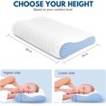 TRAHOONeck Pillow Memory Foam Pillows for Sleeping Ergonomic Cervical