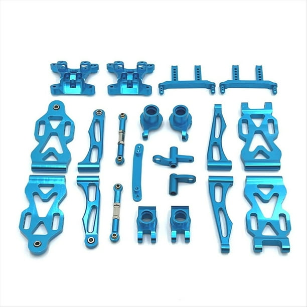 Kit de Accesorios de Actualización de Coche con Control Remoto de Aluminio para SCY 1/16 16101 16102 Azul