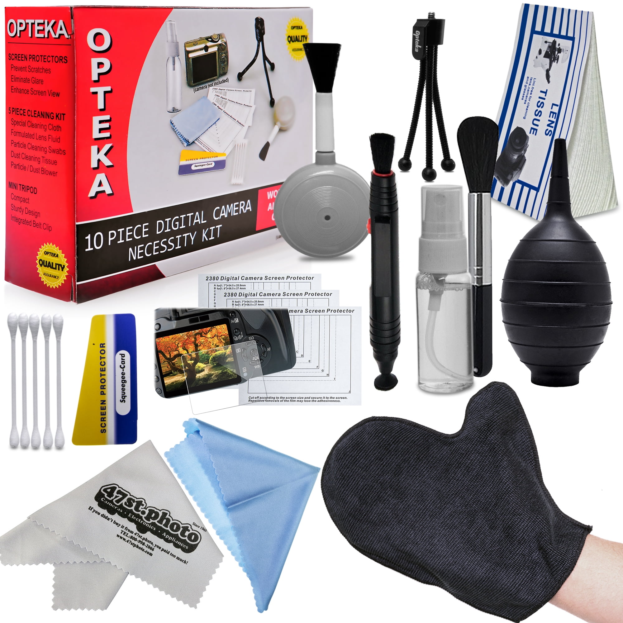 Opteka 19PC Professional Cleaning Set Kit for DSLR Cameras and