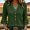 Green, variant on Henley V Neck Shirts Women 3/4 Bell Sleeve Blouses Button Up Casual Tops Tiered Ruffle Cuffs Loose Fit Basic Tees Summer Fall Lightweight Elegant Office Workwear