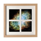 thumbnail image 1 of Universo espacio misterio nebulosa Pantalla de escritorio de pared de marco 4 aperturas, 1 of 4