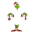 thumbnail image 1 of Decoración Colgante para puerta Kagetolytai Árbol de Navidad Como el Grinch robó las decoraciones navideñas, 1 of 2