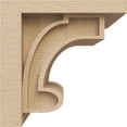 thumbnail image 3 of 8"W x 8"D x 8"H Wide Alma Rough Cedar Woodgrain TimberThane Corbel, Primed Tan, 3 of 6