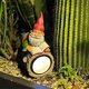 thumbnail image 3 of Luces solares decorativas del porche del patio del césped de las estatuas de la resina de los gnomos solares del jardín, 3 of 5
