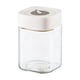 thumbnail image 1 of Tarro de almacenamiento de vidrio, tarro de alimentos hermético, a prueba de polvo con tapa, recipiente de vidrio apilable, Blanco 1000ml, 1 of 9