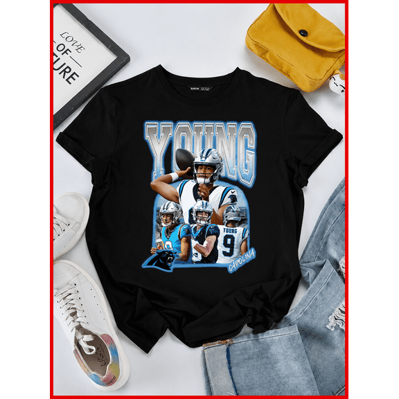 Bryce Young Carolina Football Vintage 90s Bootleg Athlete Unisex T-Shirt V60563, S-5XL