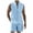 Light Blue, variant on JLFKNG Men's Sets 2 Piece Beach Outfits Lace Up Hippie Tank Tops Summer Casual Sleeveless Shirts Matching Shorts Set Suitable For Vacation
