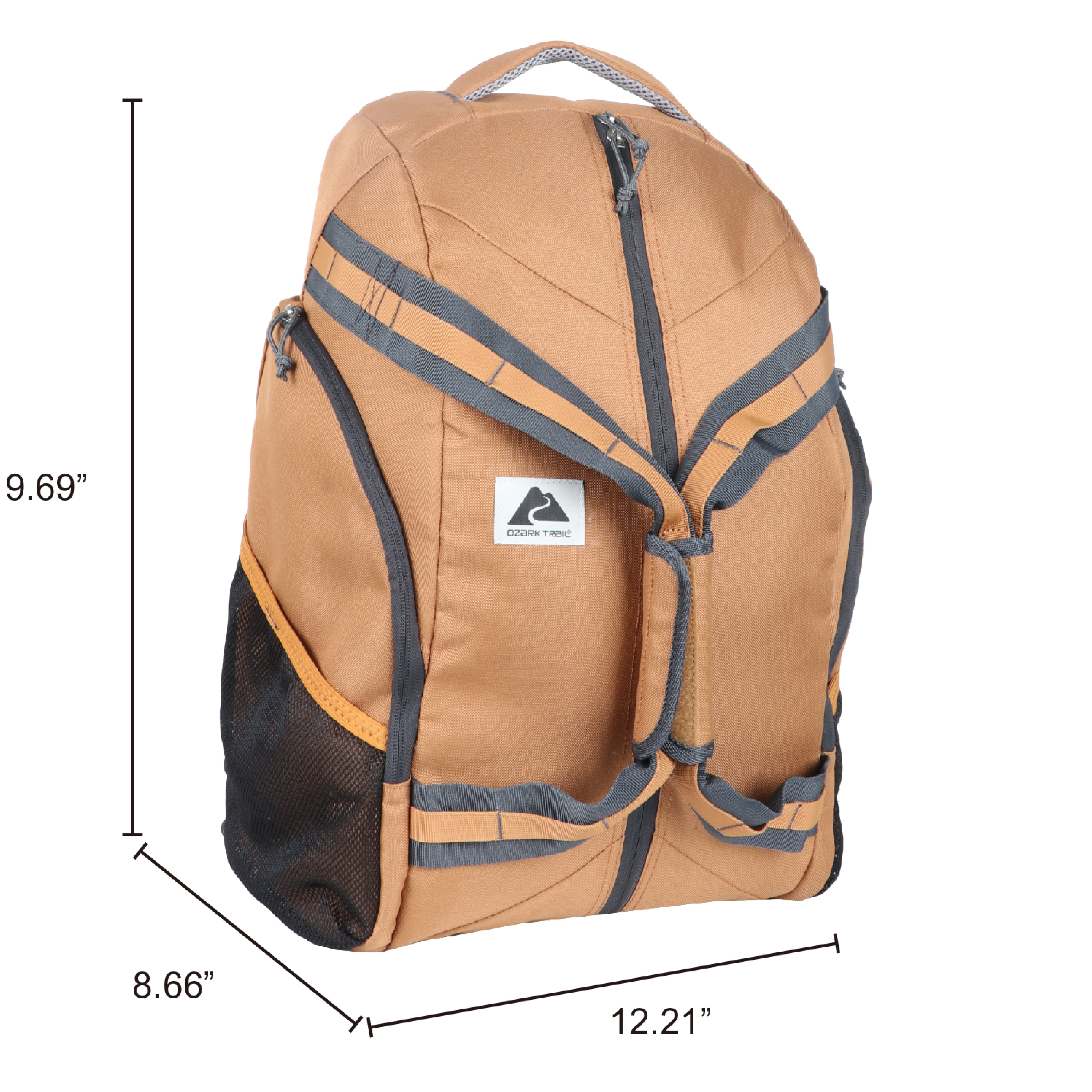 Lit de camping double Outsunny Lit de camp pliable Transat d'extérieur Lit de jardin ultra léger avec sac de transport (kaki