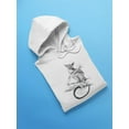 thumbnail image 3 of Galago Drawing Hoodie Women -Image by Shutterstock, Female XX-Large, 3 of 4