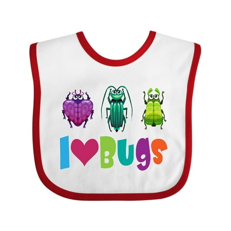 

Inktastic I Love Bugs Gift Baby Boy or Baby Girl Bib