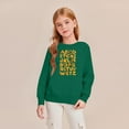thumbnail image 5 of Alphabet Print Pullover Sweatshirt Casual Long Sleeve Crewneck Top Comfortable Soft Fabric for Children's, 5 of 5