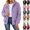 Khaki, variant on Women's Fall Winter Cable Knit Jacket Long Sleeve Full Zip Stand Collar Outerwear