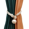 thumbnail image 1 of 2Pcs Curtain Strap Luxurious Magnetic Closure Adjustable Window Curtain Tieback Buckle Clip for Living Room, 1 of 10