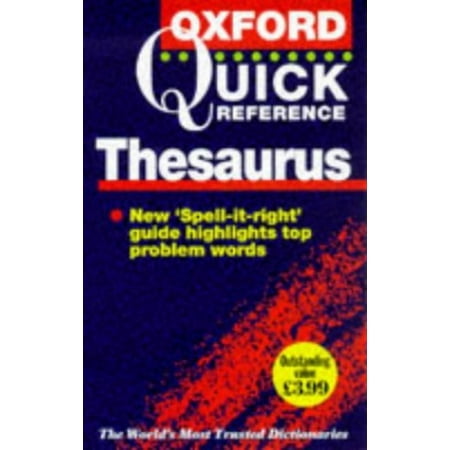 The Oxford Quick Reference Thesaurus, Used [Paperback]
