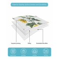 thumbnail image 5 of Quilts Twin-XL Size Bedding Set, Yellow Sunflowers Lightweight Quilted Comforter, Farmhouse Summer Botanical Watercolor Soft Reversible Bedspread Coverlet with Pillow Covers for All Season, 68" x 98", 5 of 7