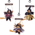 thumbnail image 2 of Advancent Arreglo de Halloween Ghost Festival Bar Decoración Horror Scary Hanging Ghost Flying Witch Colgante Regalo Props Scary Doll Kits de decoración para fiestas, 2 of 6