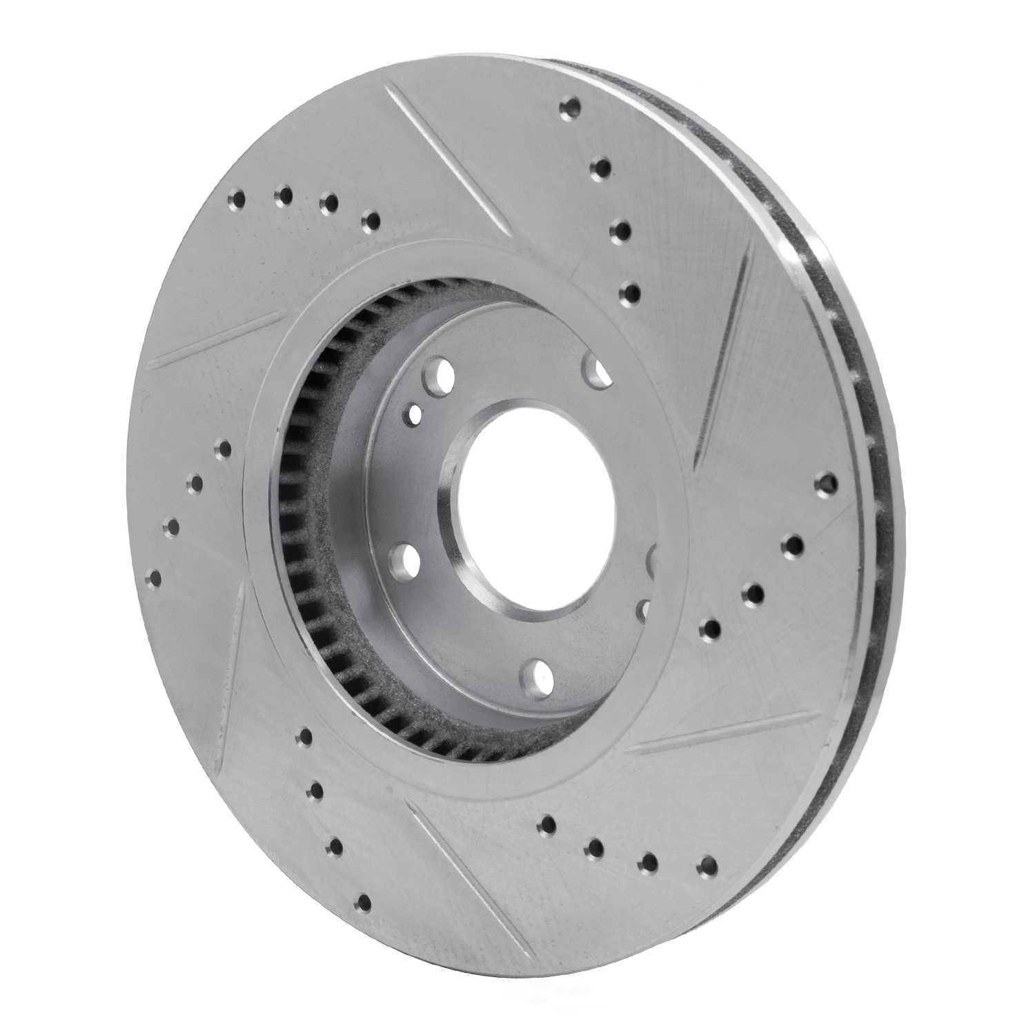 Dynamic Friction Company 631-03049L DFC Brake Rotor - Drilled And Slotted - Silver