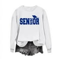 thumbnail image 4 of Ounisa Womens Blouse Casual Long Sleeve 2026 Graduation Season Graphic Tee Shirts Crew Neck Sweatshirts Pullover Tops for Women, 4 of 5