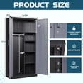 thumbnail image 2 of MIIIKO Metal Storage Cabinet,72'' Employee Lockers Steel Wardrobe with Lock Door for Office,Home,Gym,Fire Department,Hotel, 2 of 7